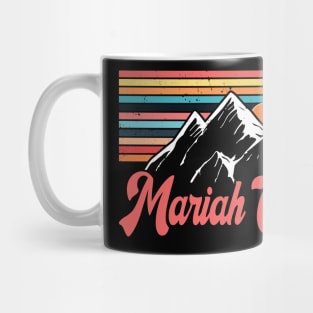 Graphic Lovely Mariah Name Flowers Retro Vintage Styles Mug